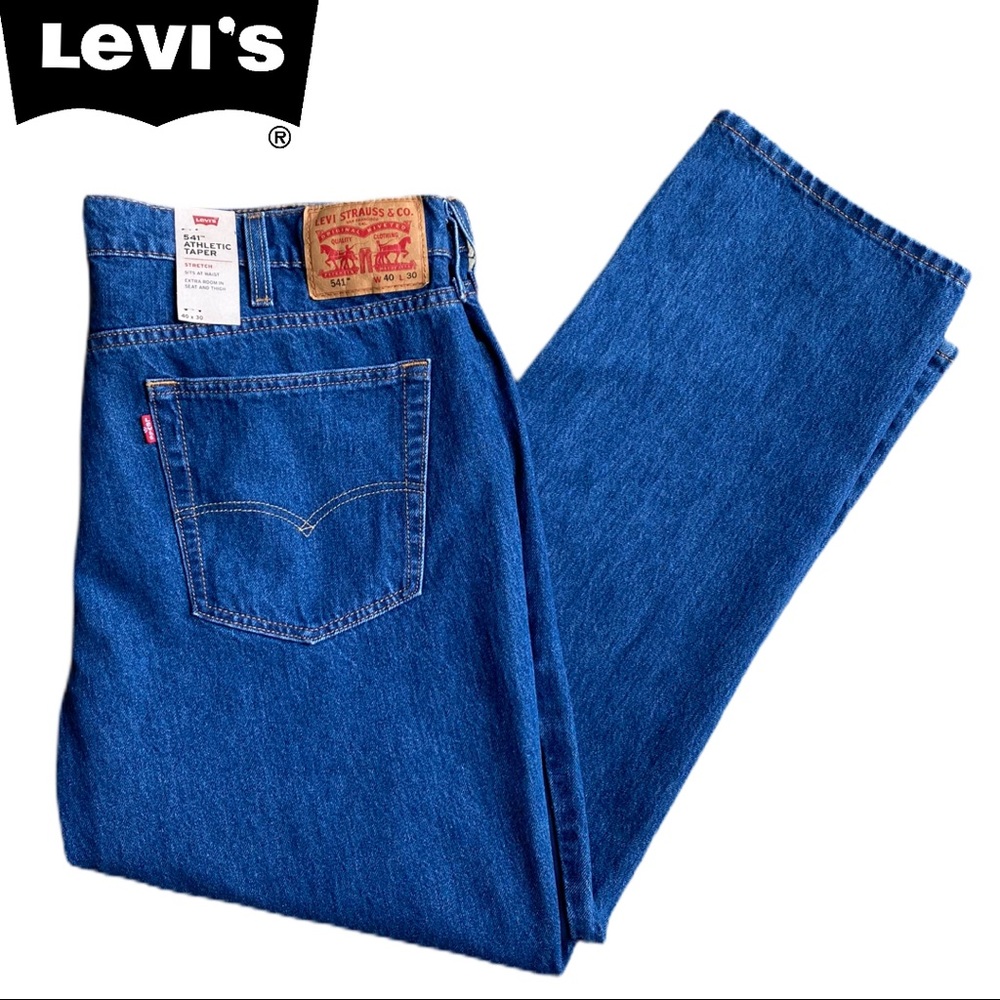 NWT Levi 541 Athletic Taper Jeans 40x30